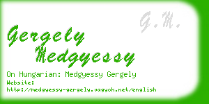 gergely medgyessy business card